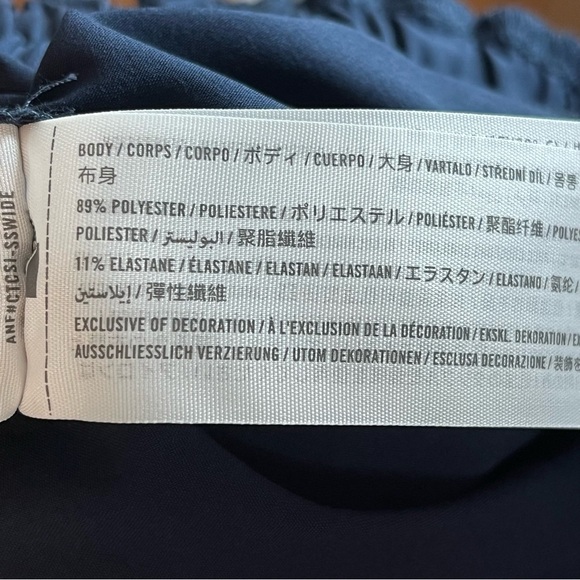 Abercrombie & Fitch Traveler Jumpsuit Navy Blue Sleeveless Stretch Small Tall - Picture 14 of 16